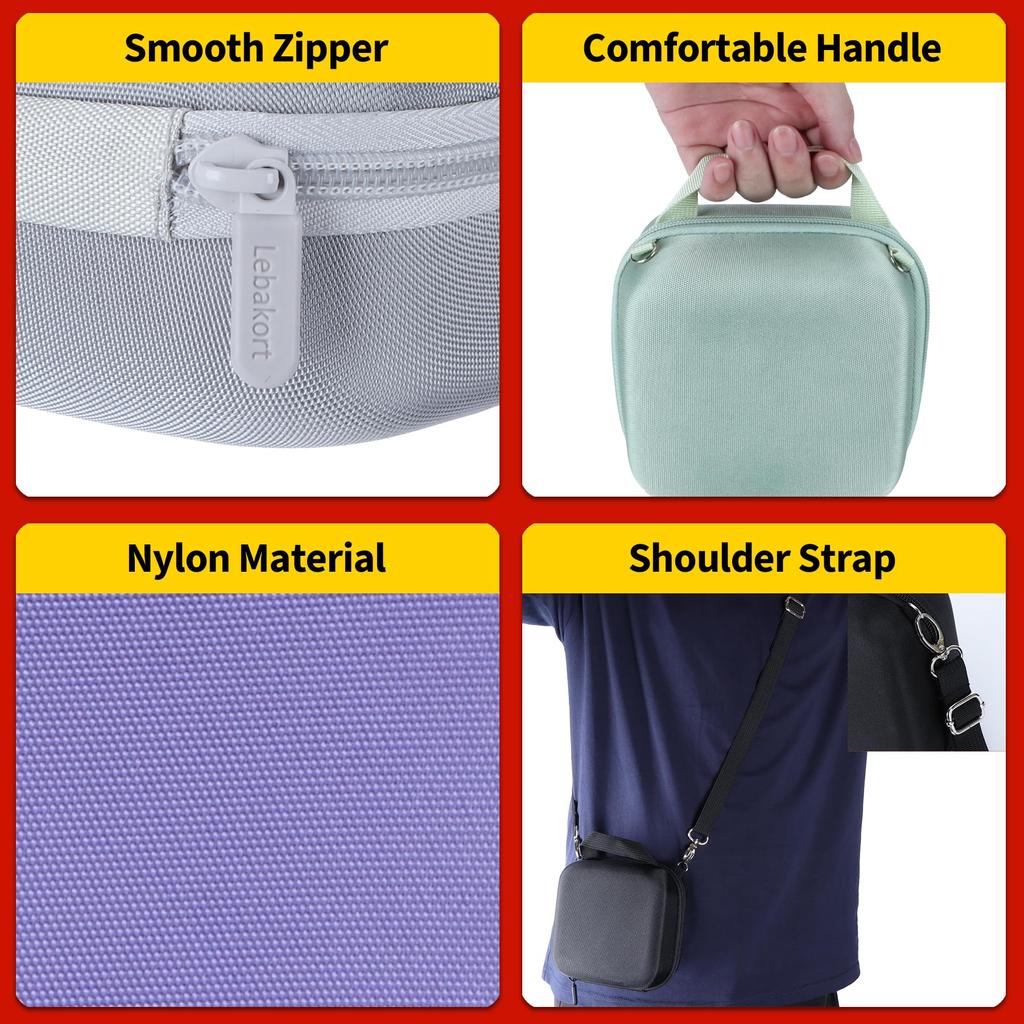 Чехол для хранения Lebakort, совместимый с Fujifilm FUJIFILM instax mini 12 11 Cheki, мгновенная камера, синий / (Пастельный чехол)