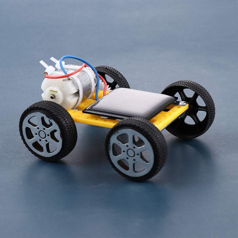 Children Science Experiment Energy Solar Powered Toy Solar Car Toys Car Robot Kit Set DIY Assembled