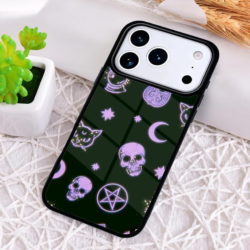 Готический чехол для телефона Funda на Хэллоуин для iPhone 17 Air 16 15 11 12 14 13 Pro Max Ударопрочный чехол
