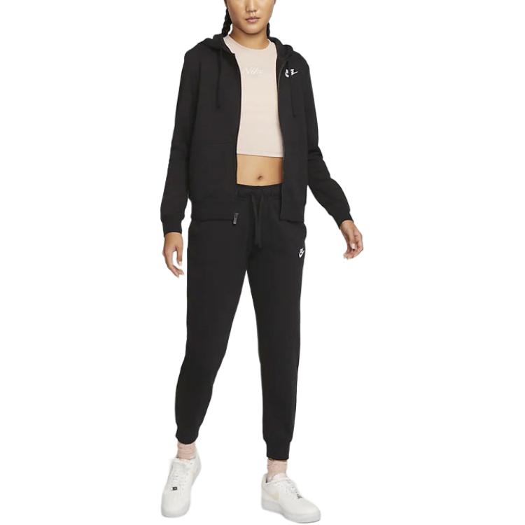 Nike Женские спортивные штаны Jogger с эластичной талией и шнурком, черные DQ5192-010