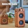 Портативное ретро FM-радио, беспроводная связь Bluetooth 5.0, два динамика, сабвуфер, MP3-плеер, поддержка громкой связи USB/TF-карта/AUX Play