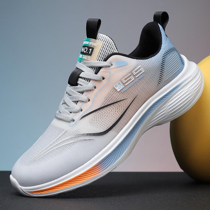 2024 летние новые мужские кроссовки для бега из хлопчатобумажной ткани для спортзала, дышащая спортивная обувь для бега на открытом воздухе, легкая спортивная обувь