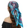 Head Scarf Women Luxury Brand Square 90*90cm Silk Foulard Satin Bandana Cheveux Soft Neckerchief Hijab Hair Scarves For Ladies