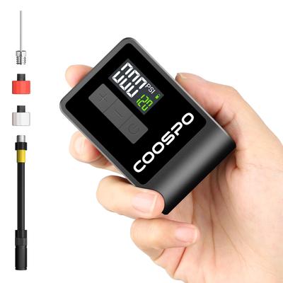 COOSPO Велосипедный Воздух Максимум 120 Дорожный Электрический Совместимый с и Французским Давлением Компактный AP-B1 Насос, Электрический, PSI, Велосипед, Насос, Американский, Британский,