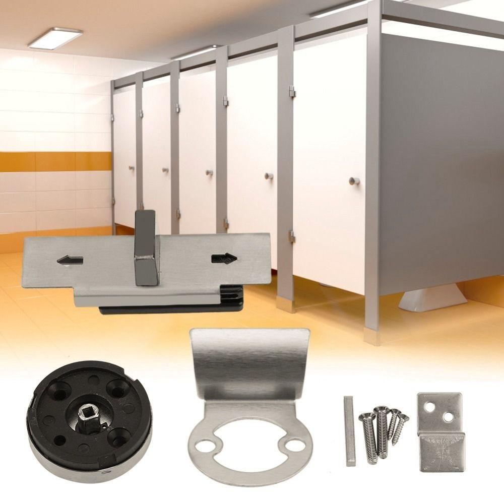 Secure Door Lock Indicator Stainless Steel Privacy Door Indicator Lock  Public Toilet