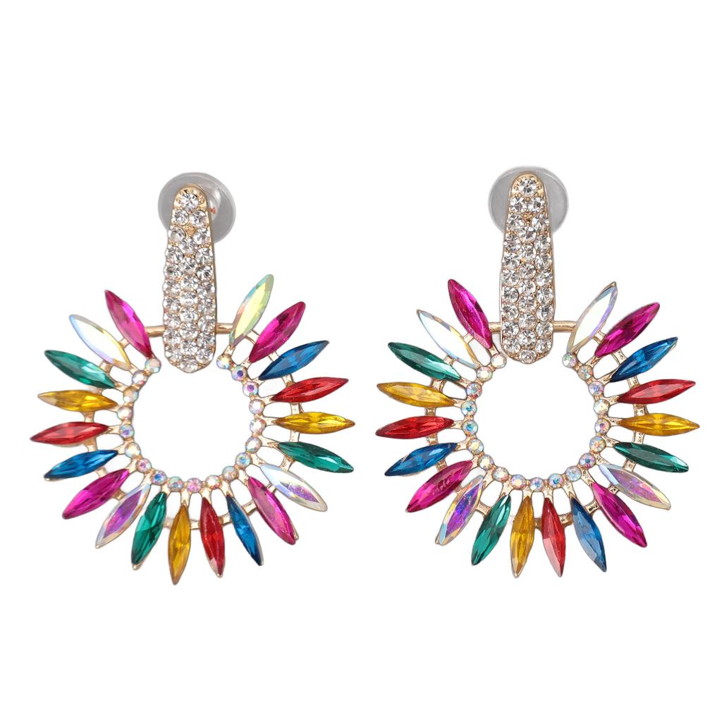 Модные серьги-подвески со стразами, большие серьги-люстры для женщин