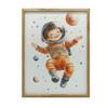 Plakat Mały Kosmonauta Plakat Mały Kosmonauta, 40X50 Cm, Rama Aluminiowa Czarna, Papier Matowy 230 Gsm