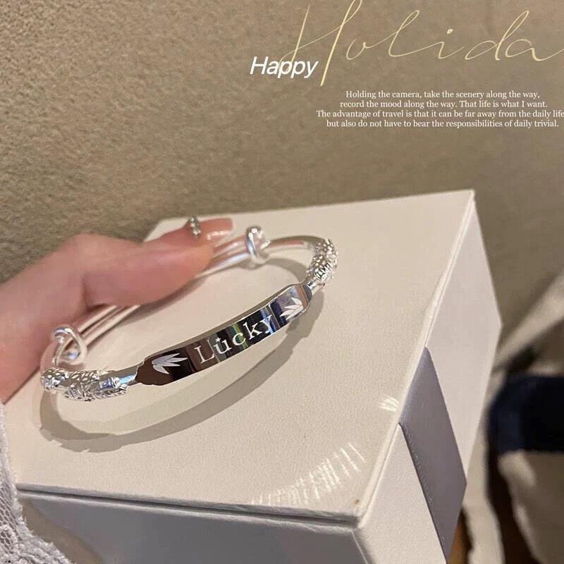 Цветущий Браслет-буква B: СЧАСТЛИВЫЙ Браслет на удачу, универсальный, высокого класса, для женщин
