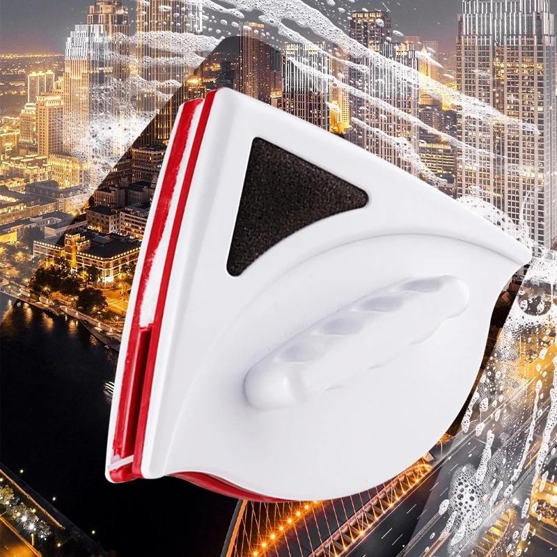 Магнитный очиститель оконного стекла Магнитная щетка для стекла Магнит стеклоочистителя Инструмент для чистки наружных окон Бытовой инструмент для чистки Сменная ткань