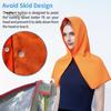 Cooling Hooded Headscarf Button Closure UV Protection Towel Quick Dry Portable Design Unisex Gym Towel