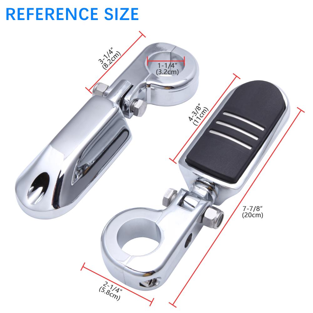 1 пара 32 мм 1-1/4 "защита двигателя мотоцикла шоссе подножки комплект подножек для Harley Davidson Streamliner Touring Road