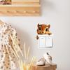 Cartoon Cute Squirrel Bedroom Living Room Switch Home Background Beautification Wall Stickers