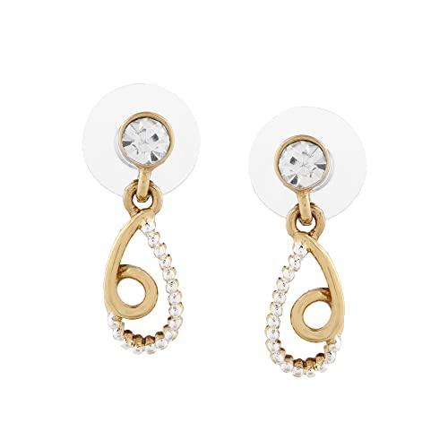 Позолоченные серьги Estele с австрийским кристаллом для девочек и женщин