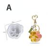 1 Pcs Diy Keychain Drip Mold Resin Flower Cat Claw Pentagram Pendant Silicone Mold Wholesale