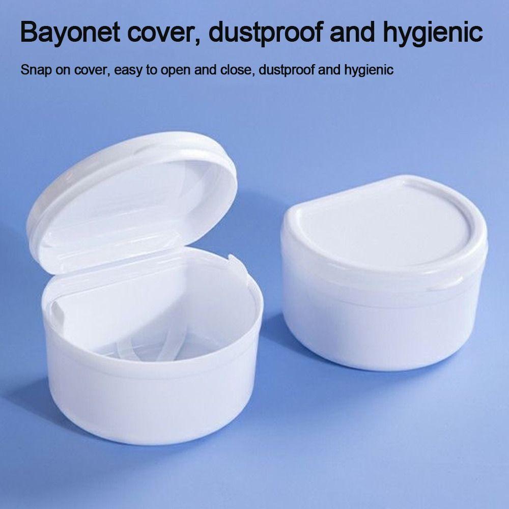 Портативный лоток для протезов, пластиковые брекеты, ортодонтический чехол, коробки для ложных протезов для женщин и мужчин