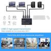 Usb3.0 Switcher Four in Four Out Distribution 4 4-port Splitter Aluminum Alloy Interface Key Converter Printer Sharer