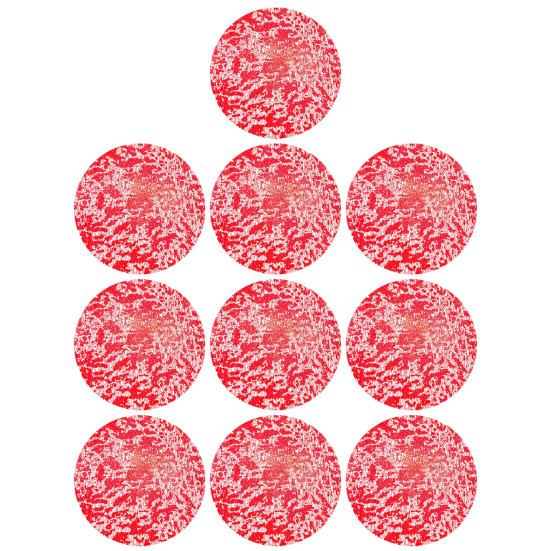 10/20 шт. салфетки из золотой фольги, прессованные одноразовые коврики для стола, нескользящие термостойкие коврики для кухонного стола, украшения для вечеринок