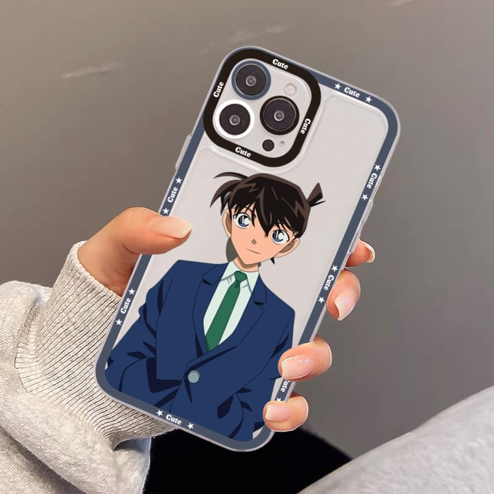 Japanese Detective Conan Anime Phone Case For iPhone 15 11 12 13 14 Mini Pro Max XR X XS TPU Clear Case