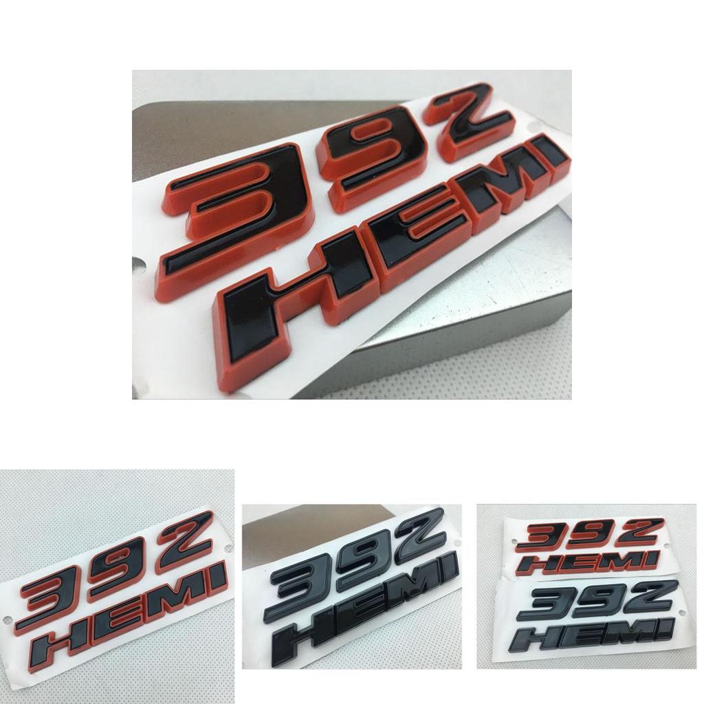 392hemi Black Red Emblem Fender Side Badge Sticker 64l Decal For 300c Srt8 3500