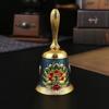 Сплав Ручной Колокольчик Обеденный Колокольчик Рукоделие Гравированный Павлин Ручной Колокольчик Громкий и Чистый Звук Школьный Церковный Рождественский Колокольчик Сплав Подарок