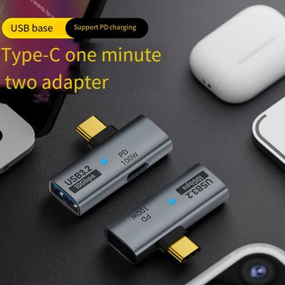 Адаптер типа C, 10 Гбит/с, OTG, 100 Вт, быстрая передача данных, USB3.2/Type-C, зарядный преобразователь PD, зарядка для телефона