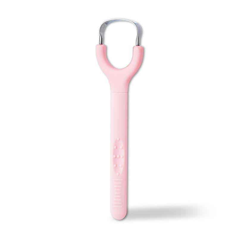 Stainless Steel Tongue Scraper Tongue Odor Cleaner Opening Dip Handle U-shaped Open Tongue Scraper Oral Cleaning