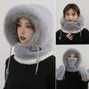 Warm Winter Beanie Hat with Scarf and Gloves for Women - Fleece-lined Cycling Windproof Hat