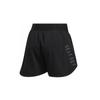Adidas Solid Color Elastic Waist Fitness Shorts Women Bottoms Black FM4719
