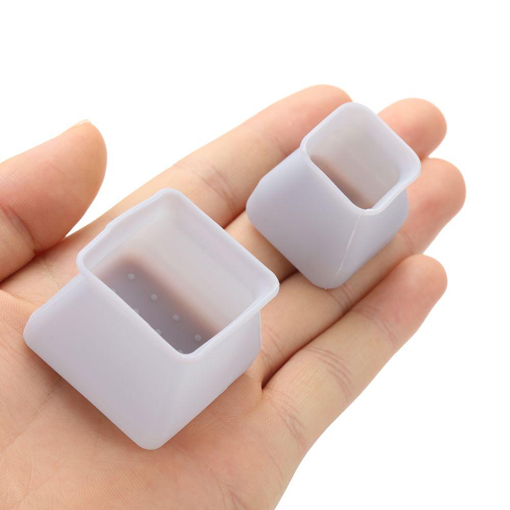 Floor Protectors Brown Color Small Large Square Chair Leg Caps Silicone Table Cover