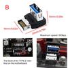 Адаптер USB-разъема 10 Гбит/с Адаптер USB3.1 к TYPE E для материнской платы компьютера Панель-адаптер TYPE E Угловой разъем