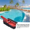 Щетка для чистки бассейна с жесткой и густой щетиной, вращающаяся ручка, очистка бассейна на 270 градусов