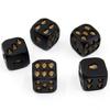 5pcs/set Halloween Skull Dice Decorative Black Skull Dice  of Halloween Party Death Table Game Toy Death Set of 5 18mm