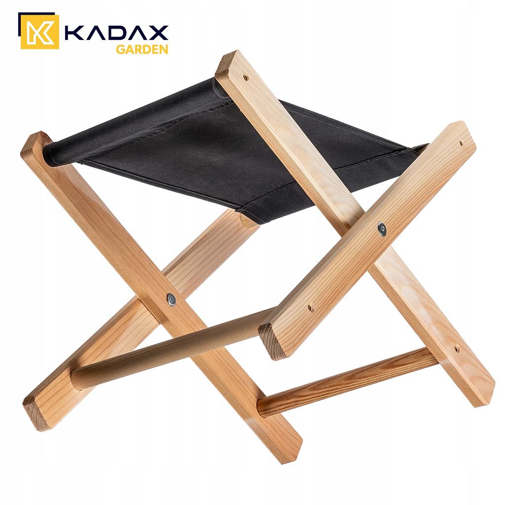 KADAX Табурет Складной Деревянный Стул 40x31см Садовый Для Сада Дома Сиденье