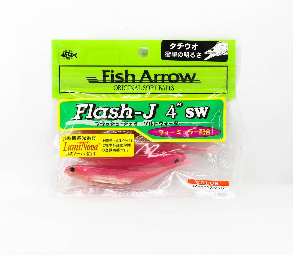 Fish Arrow Мягкая приманка Flash J SW 4 дюйма 5 штук в упаковке #L135 (1803 г.)