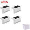 4-32pack Warm White Solar LED Step Lights Waterproof Outdoor Garden Path Stair Balcony Night Light Patio Fence Light Decoration
