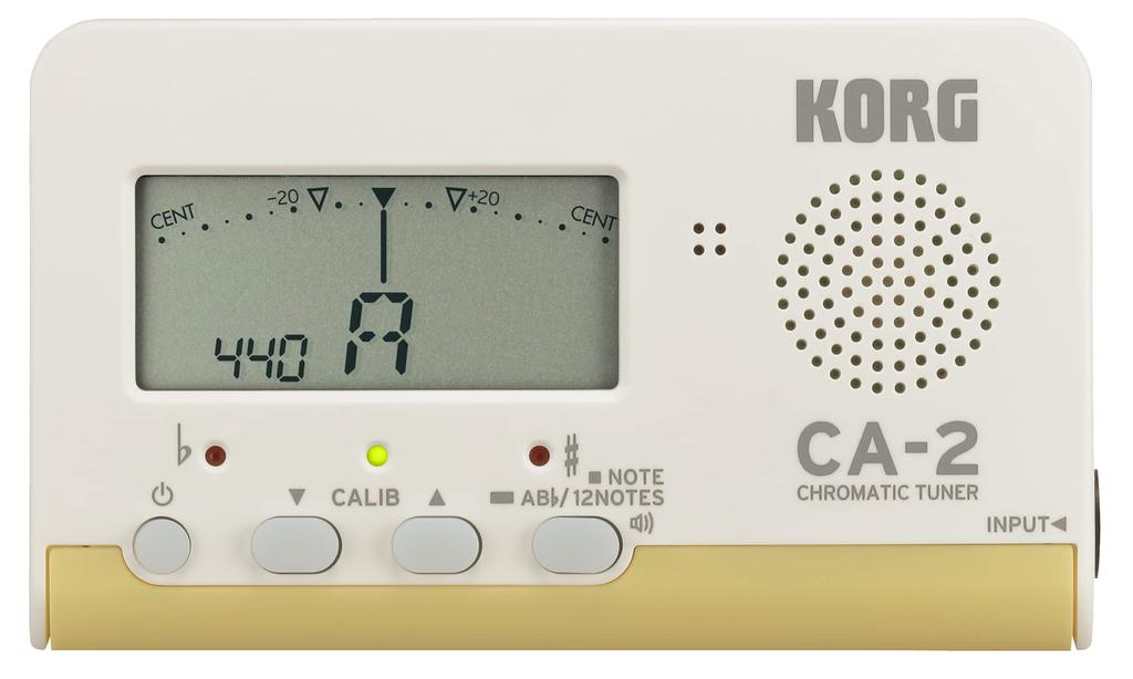 Хроматический тюнер KORG CA-2: Идеально подходит для духовых ансамблей, духовых оркестров, оркестров, гитаристов, вокалистов, а капелла групп и для индивидуальных занятий.