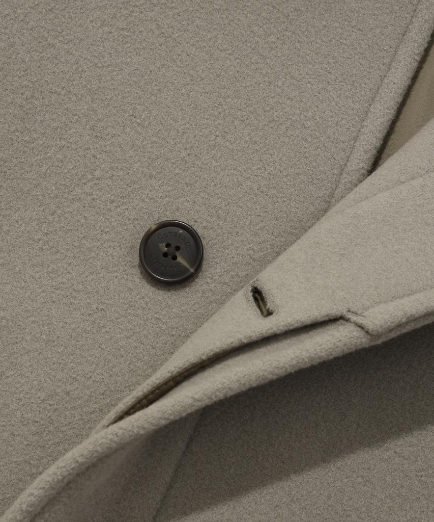 Covernat Wool Balmacaan Coat Beige