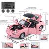 Новый 1:24 Mazda Miata MX5 MX-5 литая модель автомобиля из литого металла миниатюрная машина со звуком и светом детская игрушечная машинка подарок