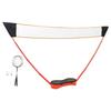 Badminton Set with 2 Rackets, Net and Storage Case