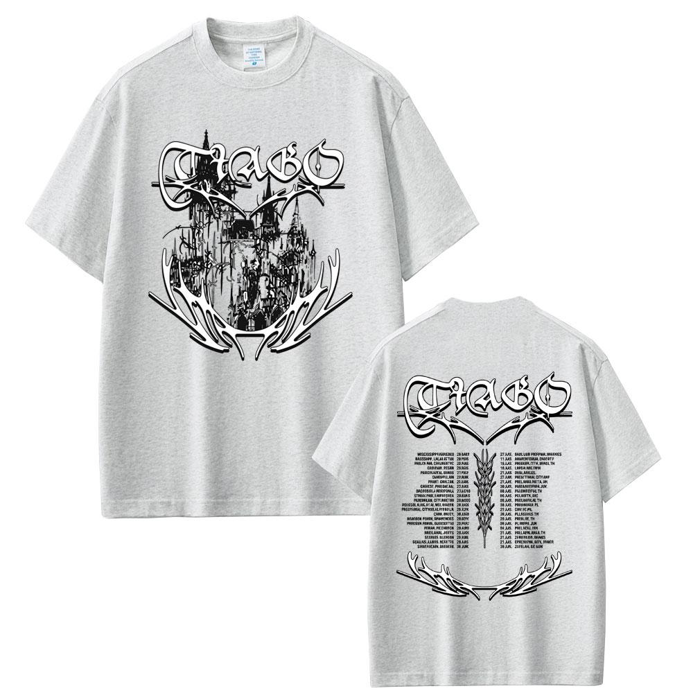 Rapper Tiago PZK Merch 2026 T Shirts Unisex Women Hip Hop Metal Rock Oversized Short Sleeve T-shirt Unisex's Fashion Casual T-shirts