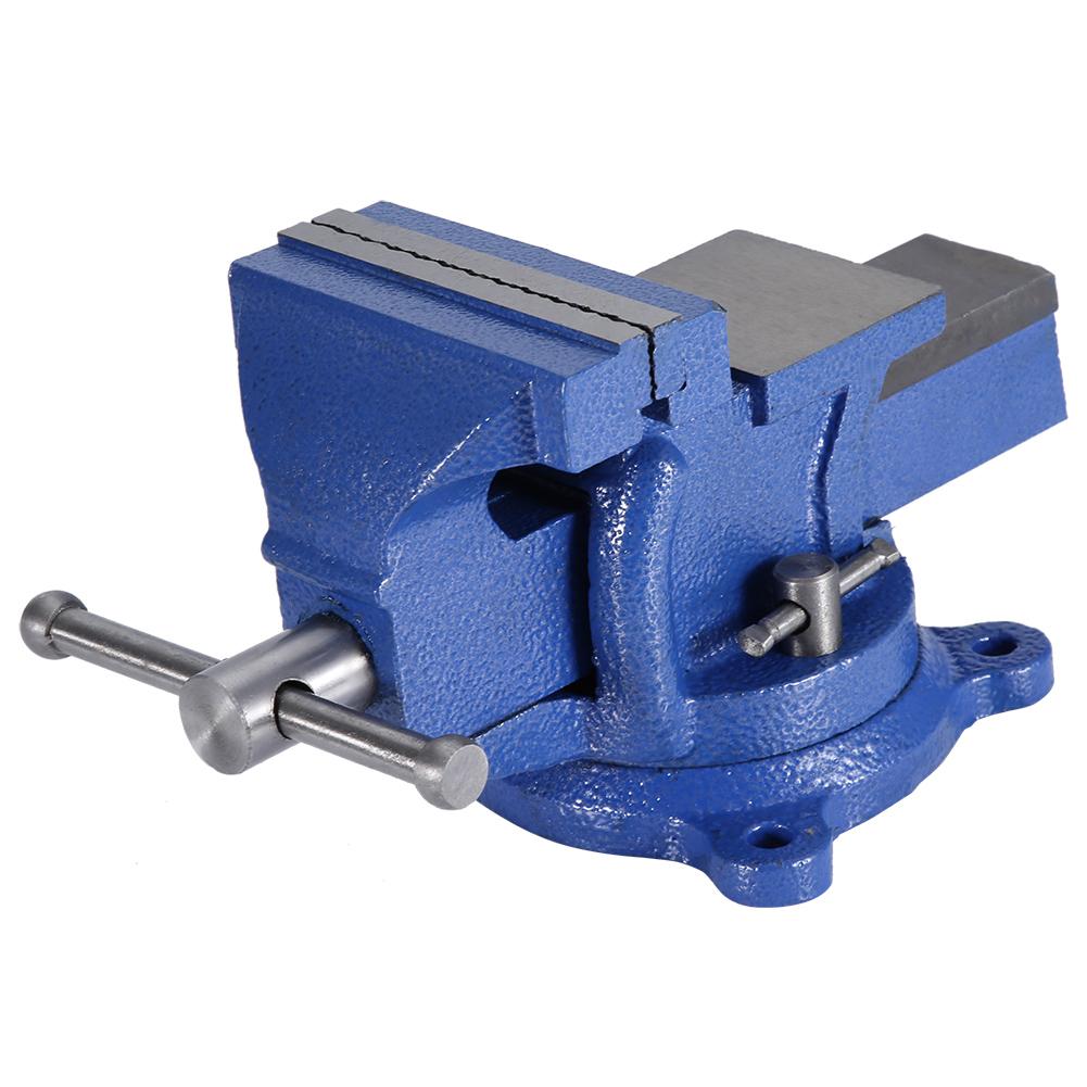 Bench Vise Heavy Duty Tabletop Clamp with Anvil Swivel Locking Base (4 )