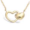 [L1300] - Gold-Plated 'Love' Necklace - 15x9 Mm