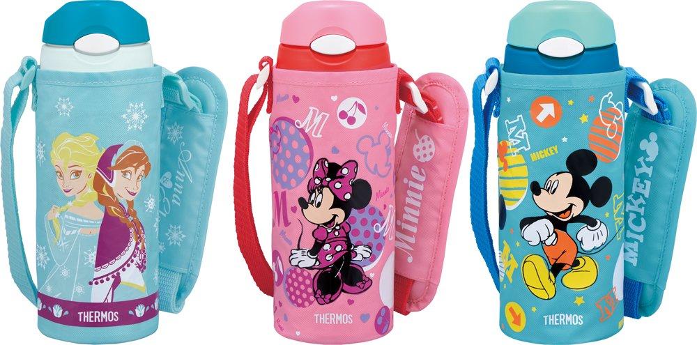 Термос с вакуумной изоляцией и соломенной бутылкой Disney Mickey светло-голубой LB 0.4L FHL-400FDS