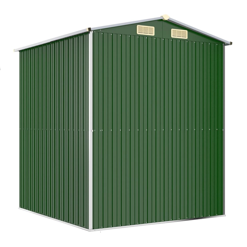 Garden Shed Green 192 x 191 x 223 cm Galvanized Steel