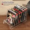 Clear Acrylic CD Display Shelf 2PCS 6 8 Grid Storage Organizer for Home Office Media Collection