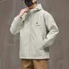 Куртка мужская ранняя осень свободная с капюшоном ветрозащитная повседневная куртка для мальчиков сезон