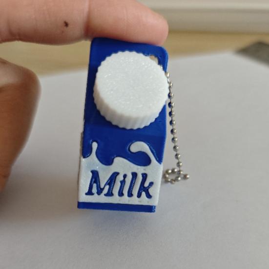 Держатель для таблеток из картонной коробки для молока, мини-брелок для хранения таблеток из картонной коробки для молока, сумка-рюкзак для людей с непереносимостью лактозы