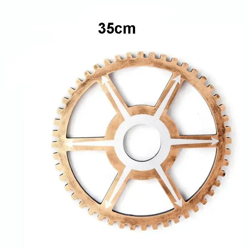 Винтажное золотое деревянное колесо стимпанк шестерня скульптура шестерня ретро дизайн украшения бар паб настенный декор шестеренка деревенское декоративное деревянное ремесло