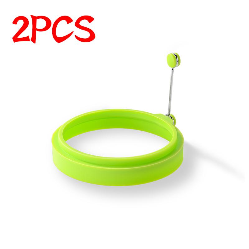 2 шт. большие формы для омлета на завтрак, жареные яйца, пищевая силиконовая форма для яиц, блинов, кулинарная форма для жарки яиц, кухонный гаджет