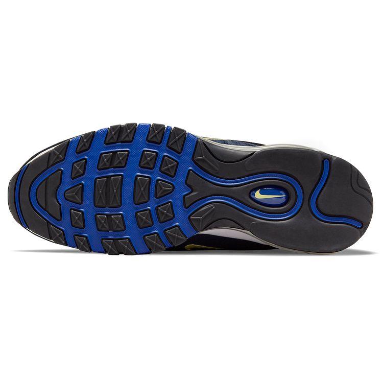 Nike Air Max 97 SE Running Club - Синие Мужские Кроссовки Черный Светло-Лимонный Глубокий Королевский Синий DH1085-001